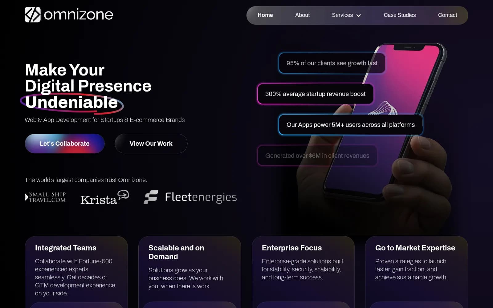 Omnizone interface preview